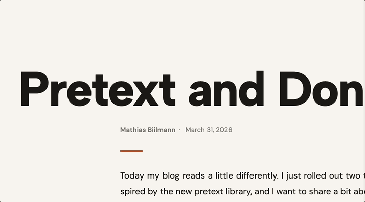 Scroll animation showing a reading progress indicator